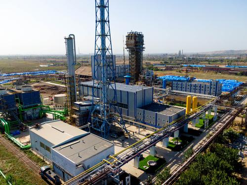 The industrial plant site
